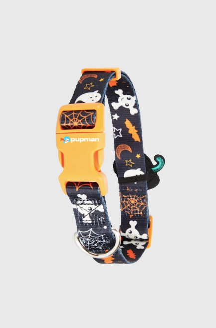 Pupman Bootique Halloween Printed Dog Collar